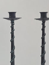 Load image into Gallery viewer, METAL SPIRAL CANDLESTICKS