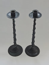 Load image into Gallery viewer, METAL SPIRAL CANDLESTICKS