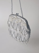 Load image into Gallery viewer, VINTAGE SILVER AND PEARL BAG