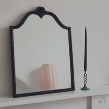 Load image into Gallery viewer, VINTAGE BLACK FLORAL MIRROR