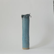 Load image into Gallery viewer, TALL POWDER BLUE BOTANICAL VASE