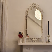 Load image into Gallery viewer, Wrought Iron Floral Mirror