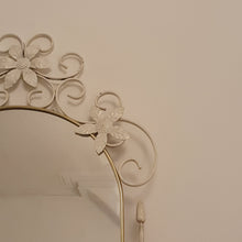 Load image into Gallery viewer, Wrought Iron Floral Mirror