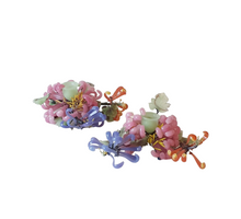 Load image into Gallery viewer, Floral Glass Candlesticks