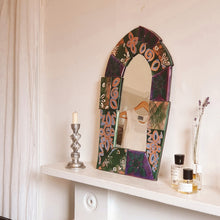 Load image into Gallery viewer, Hand painted tiled mirror