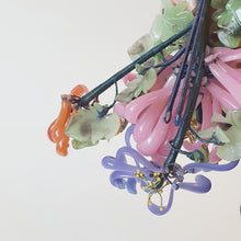 Load image into Gallery viewer, Floral Glass Candlesticks