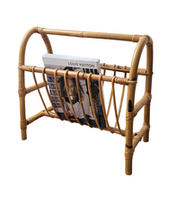 Load image into Gallery viewer, LARGE BAMBOO MAGAZINE RACK
