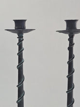 Load image into Gallery viewer, METAL SPIRAL CANDLESTICKS
