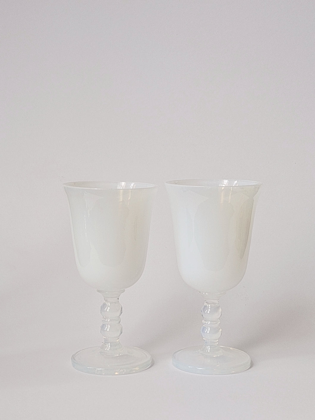 1950s FRENCH OPALESCENT GLASSES, SEVRES