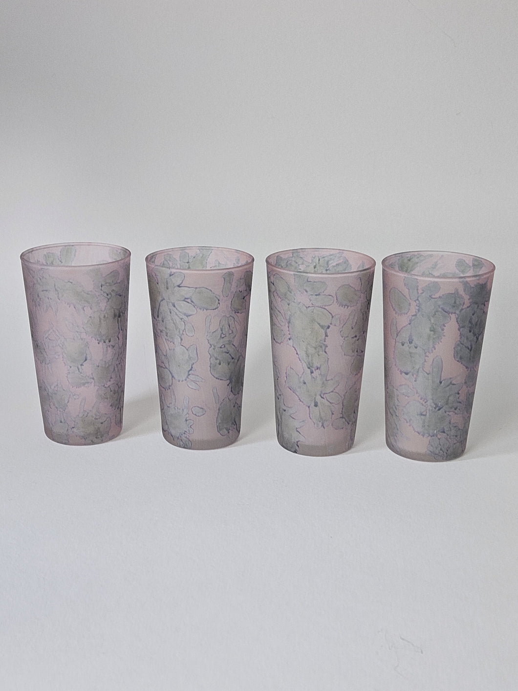 PINK FROSTED TUMBLERS