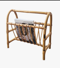 Load image into Gallery viewer, LARGE BAMBOO MAGAZINE RACK
