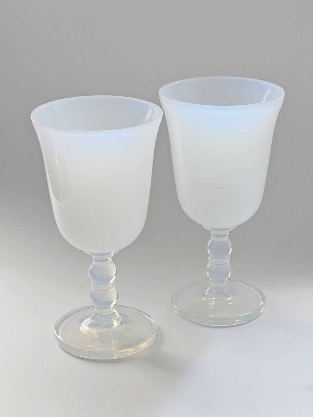 1950s FRENCH OPALESCENT GLASSES, SEVRES