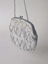 Load image into Gallery viewer, VINTAGE SILVER AND PEARL BAG
