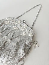 Load image into Gallery viewer, VINTAGE SILVER AND PEARL BAG
