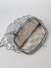 Load image into Gallery viewer, VINTAGE SILVER AND PEARL BAG
