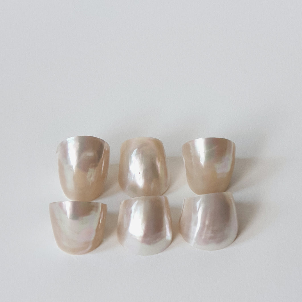 MOTHER OF PEARL NAPKIN RINGS