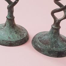 Load image into Gallery viewer, VERDIGRIS CANDLESTICKS
