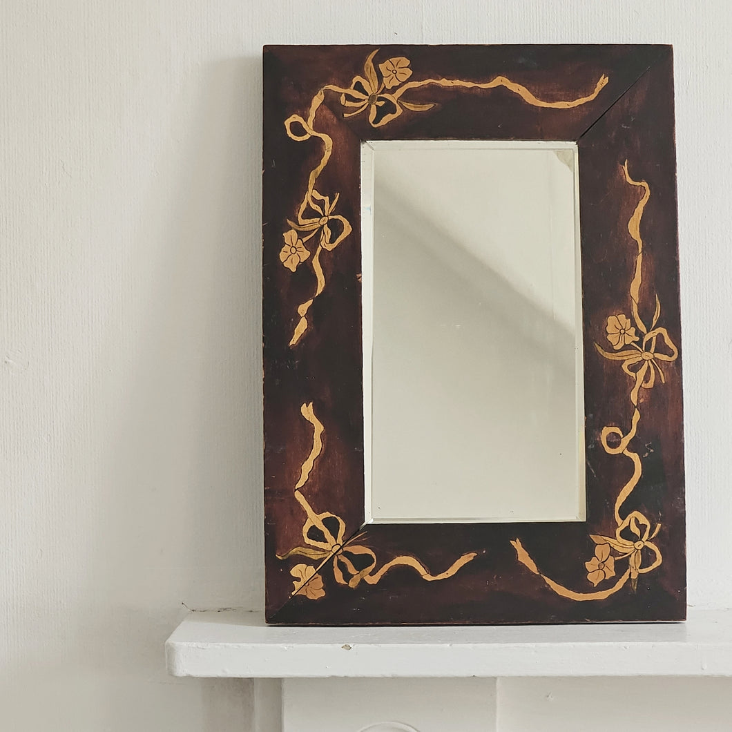 EDWARDIAN MARQUETRY MIRROR