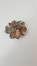 Load image into Gallery viewer, COPPER BROOCH WITH GLASS BEADS
