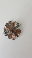 Load image into Gallery viewer, COPPER BROOCH WITH GLASS BEADS
