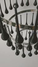 Load and play video in Gallery viewer, BLACK TEARDROP CHANDELIER
