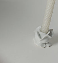 Load image into Gallery viewer, PORCELAIN ROSE CANDLE HOLDER
