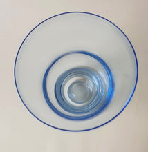 Load image into Gallery viewer, Curvy Pale Blue Glass Vase
