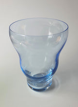 Load image into Gallery viewer, Curvy Pale Blue Glass Vase
