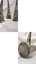 Load image into Gallery viewer, Set of 3 Brutalist Candleholders
