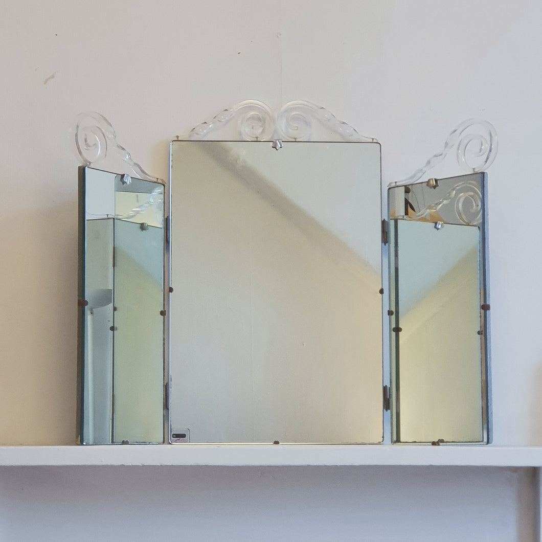 ART DECO LUCITE MIRROR